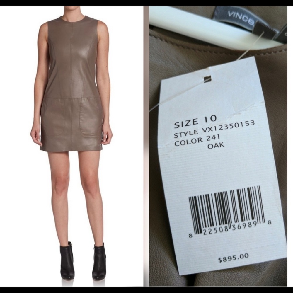 Vince Leather Dress
